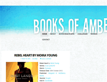 Tablet Screenshot of booksofamber.com